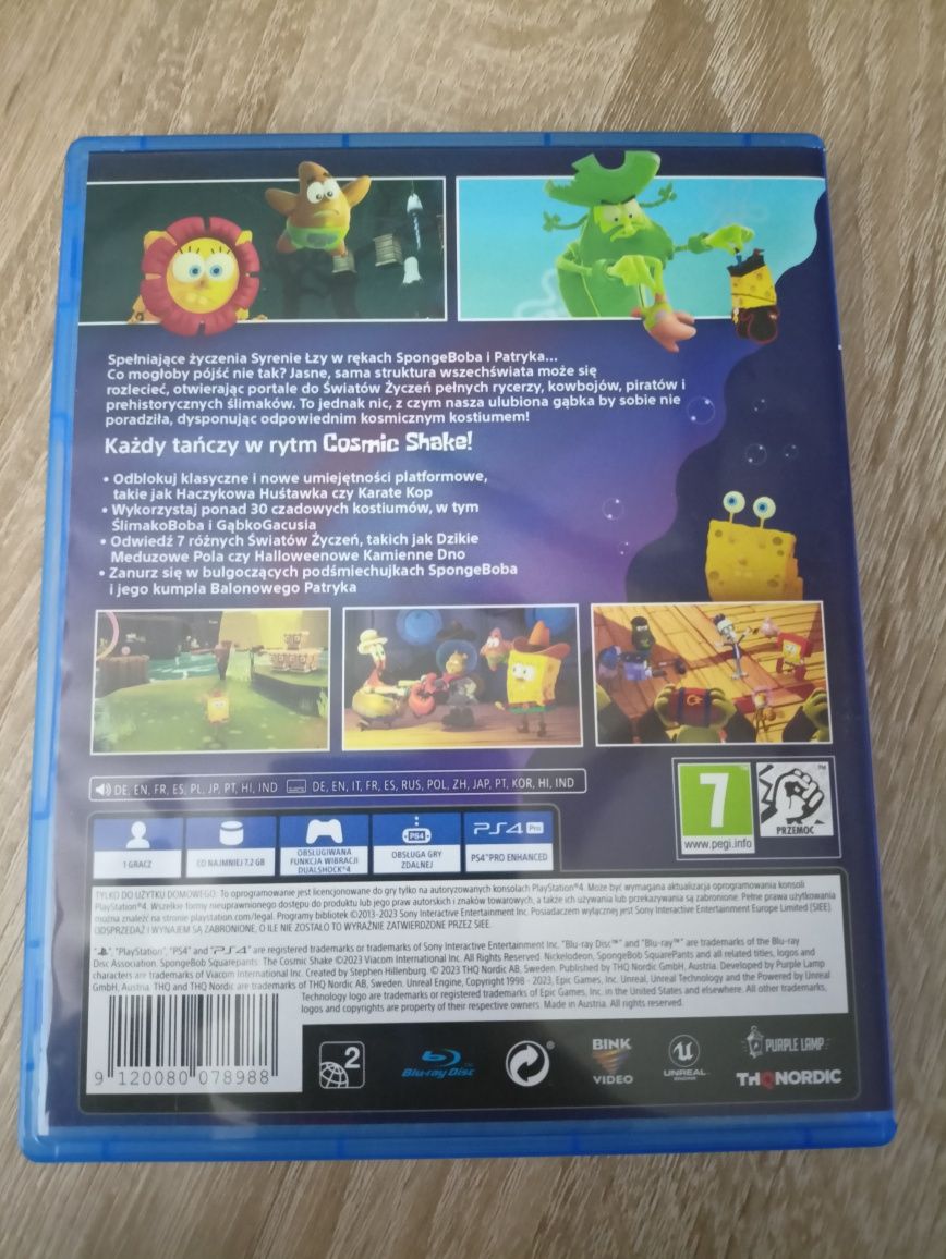Gra SpongeBob The Cosmic Shake PS4 PS5