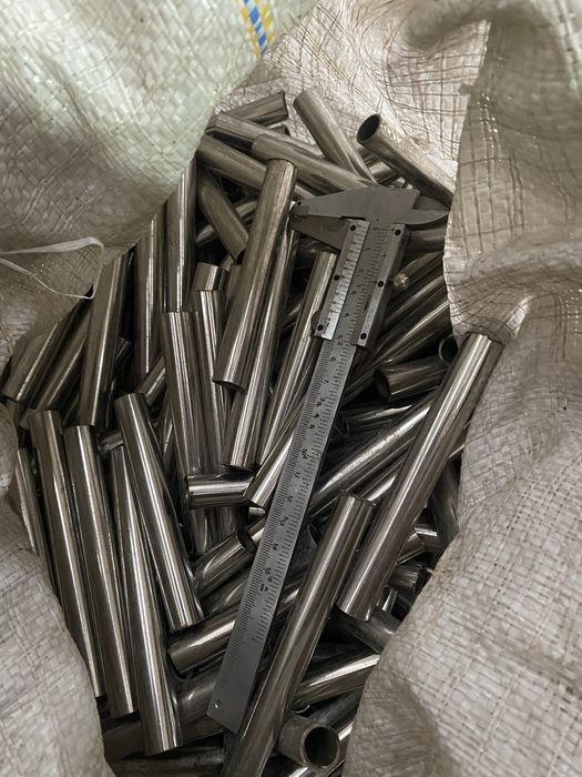 Обрізки трубки з нержавійки 10-15 см 15мм