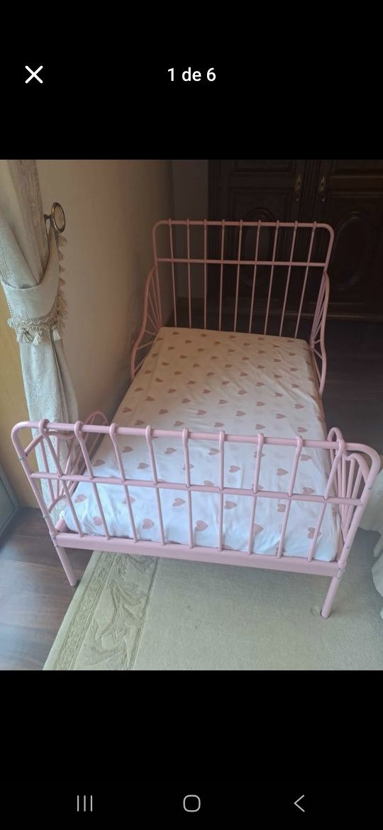 Cama criança rosa