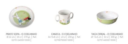 Conjunto de Porcelana de Criança SPAL "O Coelhinho" Rodrigo