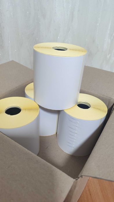 Термоетикетка 100*100/25 Термо Топ  500 шт/рулон