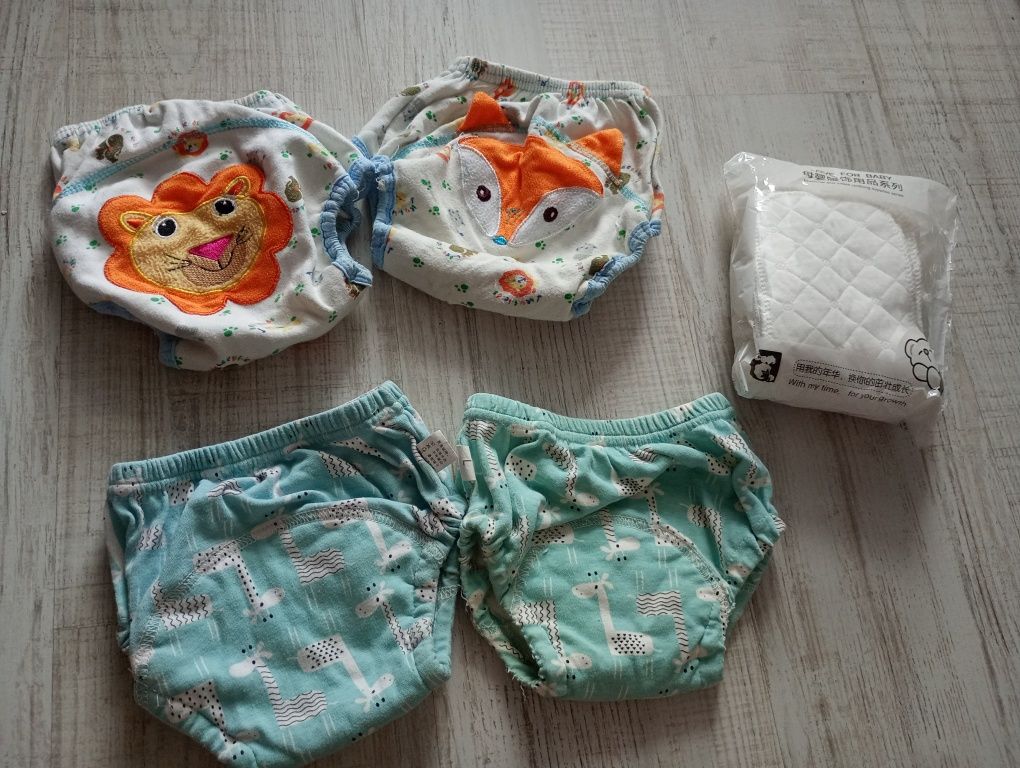 Majtki treningowe 12-14 kg x4 i 10 wkładów