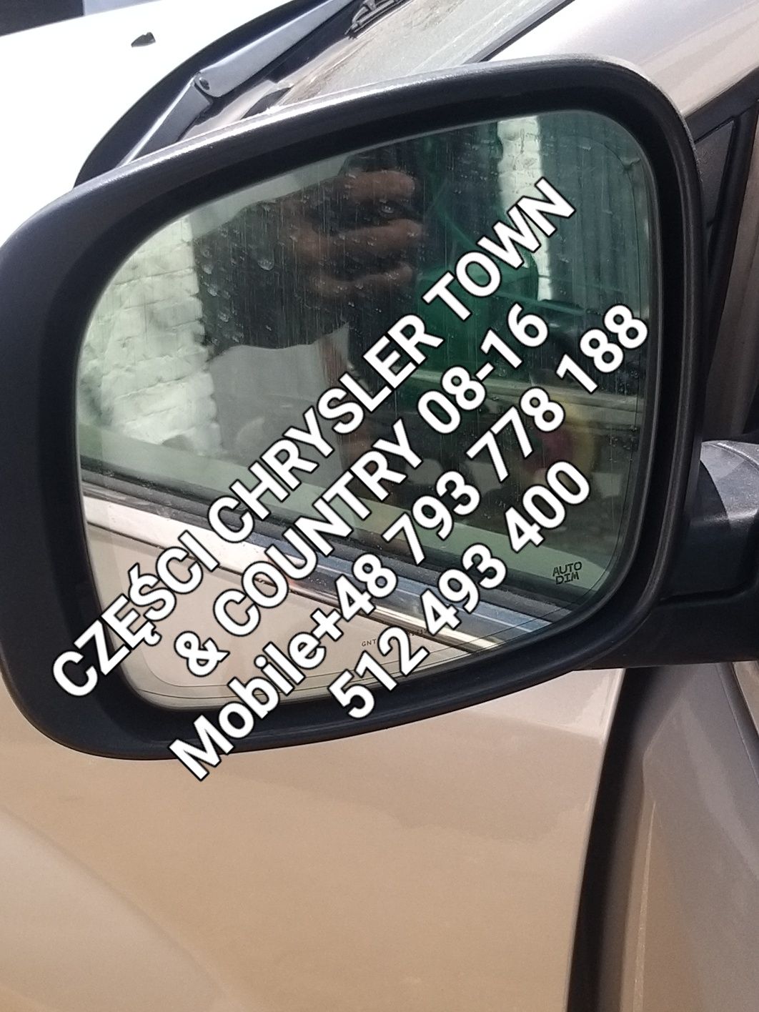 Lusterko lewe Chrom Auto Dim Chrysler Town& Country 08-16 r
