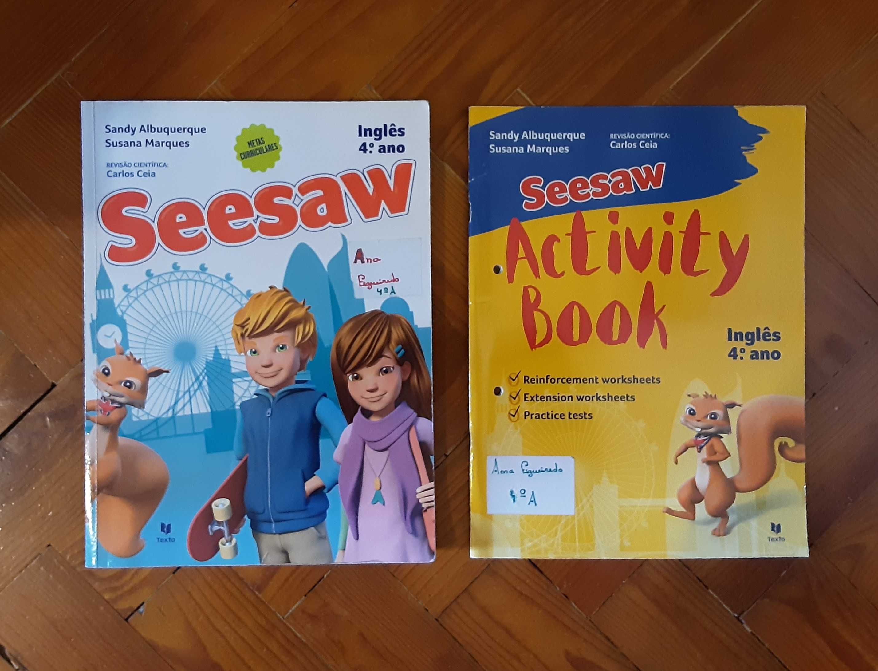 Manual Escolar e Caderno de Atividades Inglês - 4º Ano - Seesaw