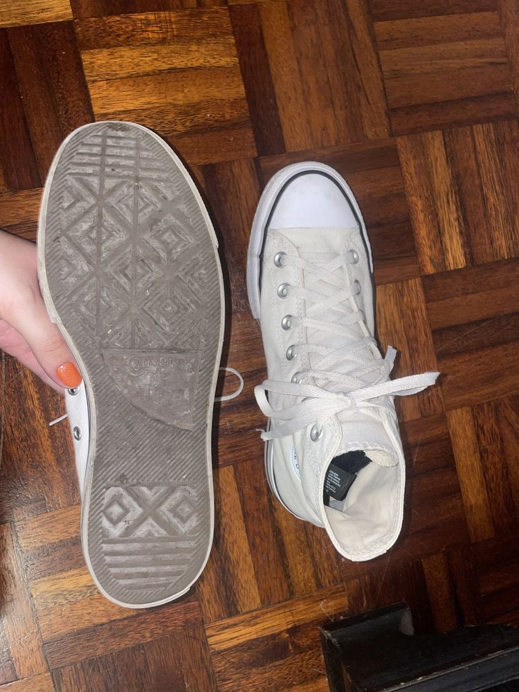 Converse All Star de plataforma branco