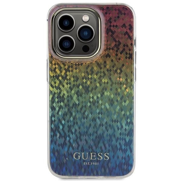 Etui Guess IML Faceted Mirror Disco Iridescent na iPhone 15 Pro