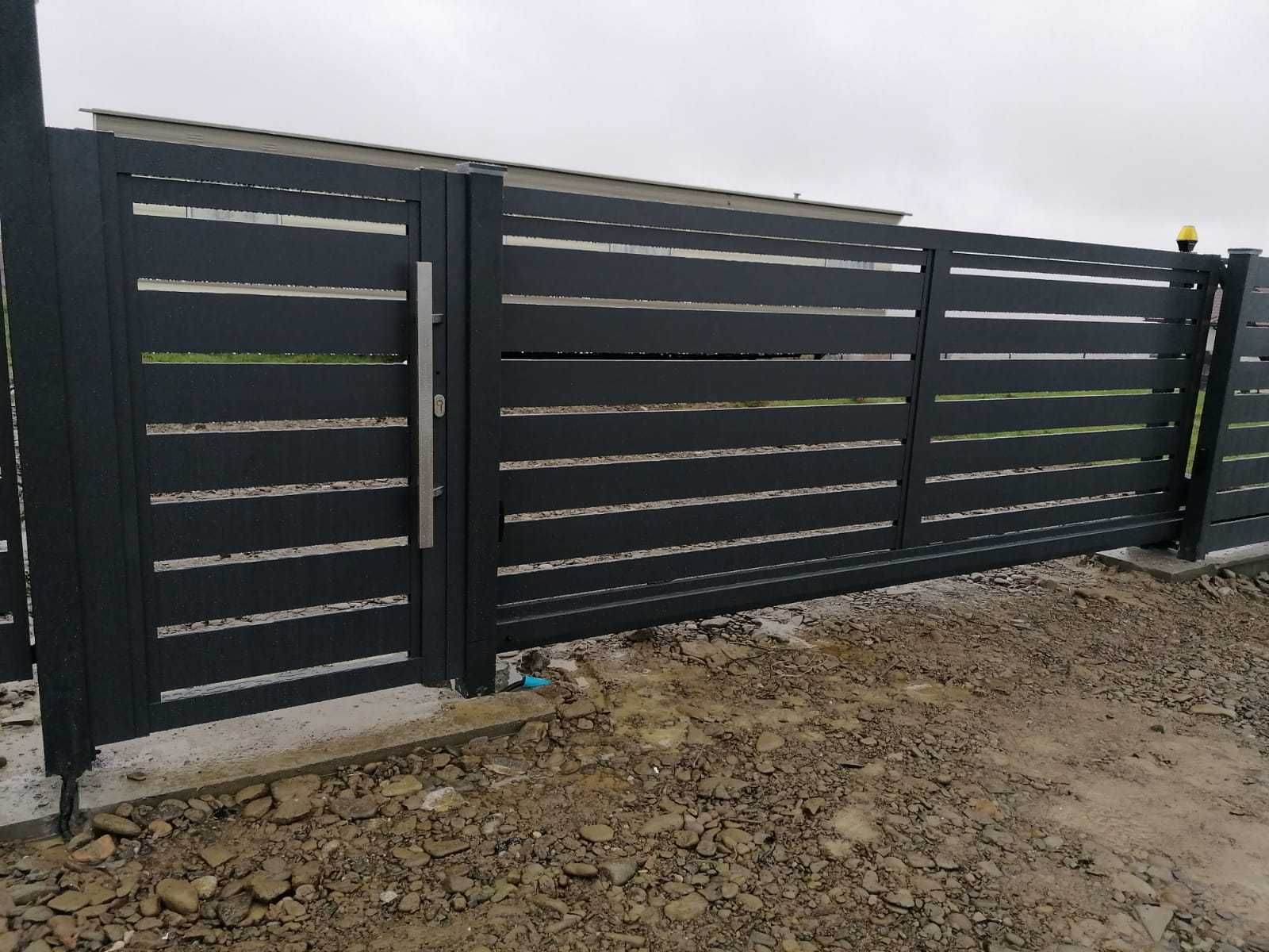 OGRODZENIA Z ALUMINIUM I STALI , bramy, furtki, przęsła , balustrady