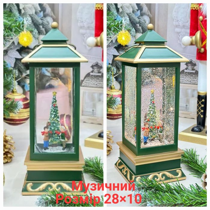 Різдвяні   новорічні ліхтарі зі святквою тематикою.