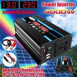 Inversor de carro com display LED,
12V a 220V,
110V, 4000W