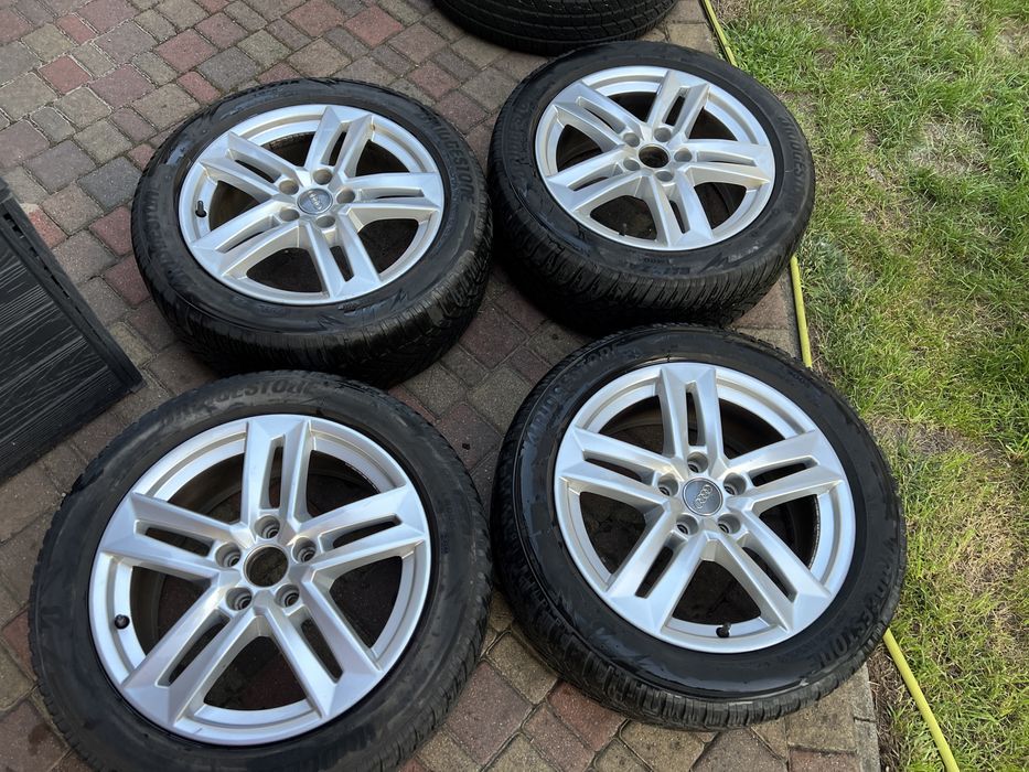 Felgi aluminiowe Audi 5x112 Et42 7J zima Bridgestone 225/50/17 2021
