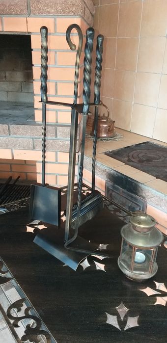 Набір для каміна чи грубки,барбекю.Каміний набір на стійці
