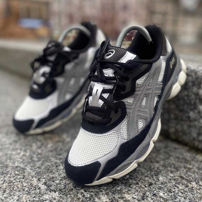 Кроссовки Женские Asics Gel-NYC Black Ivory Grey/Кросівки Жіночі Асікc
