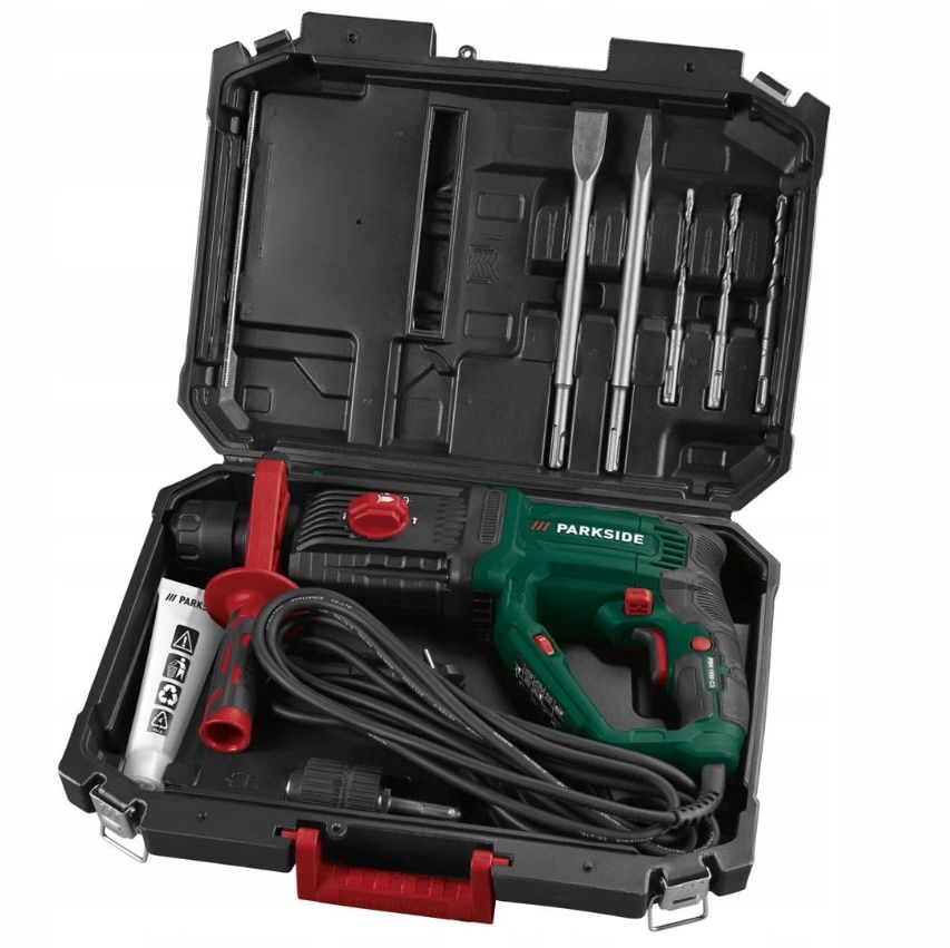PARKSIDE Młotowiertarka Młot Wiertarka Udarowa 1050 W Walizka