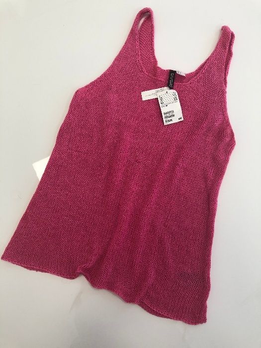 H&M bluzeczka na ramiączkach nowa fuksja 38 M metki