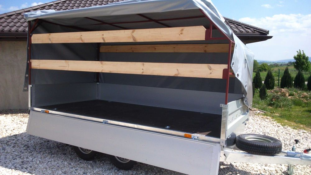 Przyczepa samochodowa SIDECAR 400x186 DMC 2000 kg - Producent