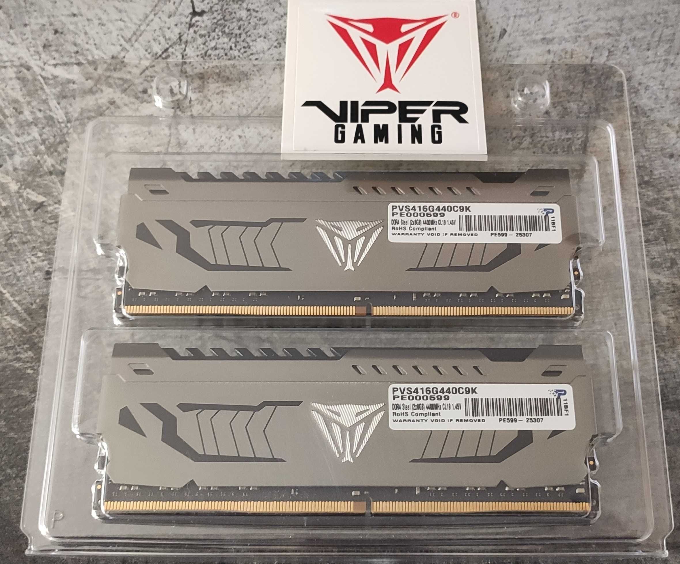 16GB 4400Mhz Samsung b-die Patriot Viper STEEL DDR4 CL19