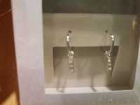 Nowe srebrne kolczyki zapakowane zafoliowane oryginalnie