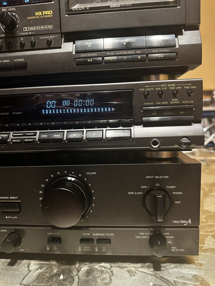 Wieża Technics 4 elementy - SU-VZ320, SL-PG460A, RS-TR232, ST 600
