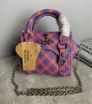 Сумка Vivienne Westwood betty жіноча off klein клітчата шкіряна