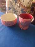 Conjunto de caneca e tijela