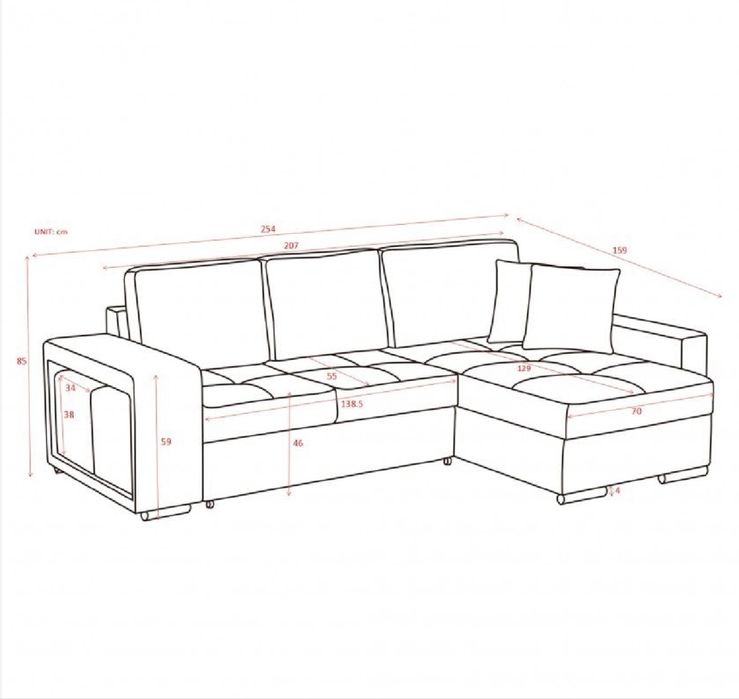 Sofá c/ Chaise Longue