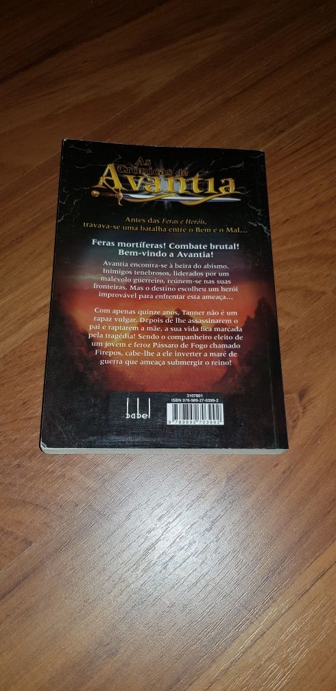 URGENTE! Livro As crónicas de Avantia - Primeiro herói