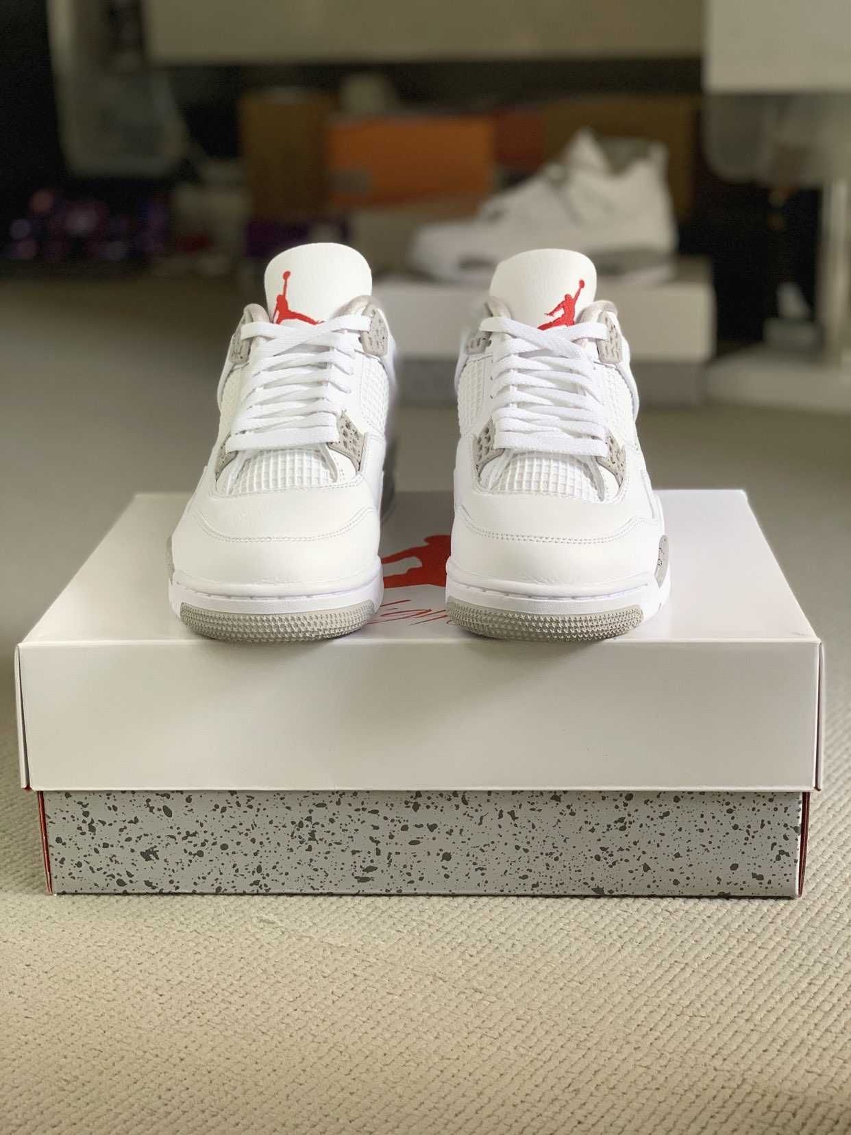 Jordan 4 Retro Białe Oreo Buty codzienne nowe z metką R.37.5