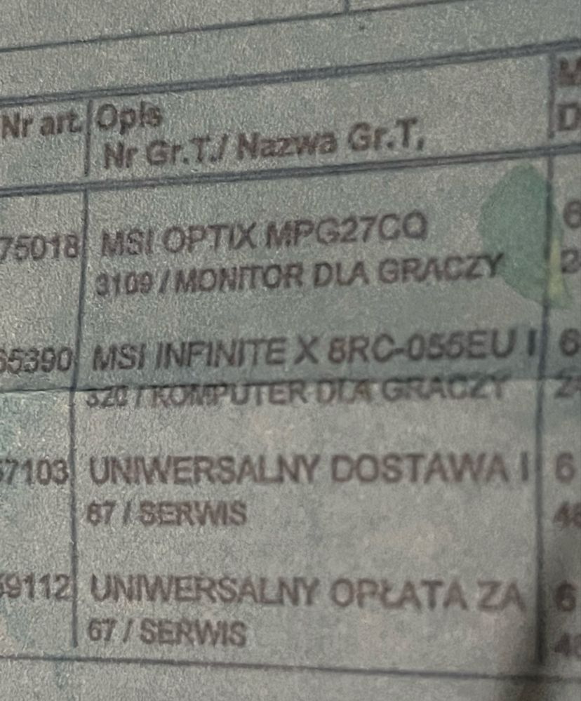 Komputer gamingowy msi