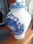 Vaso em Cerâmica feito à mão de Viana do Castelo 36 cm, anos 80