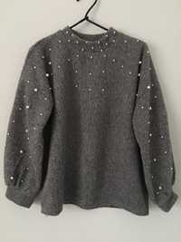 Sweter w perelki nowy uni