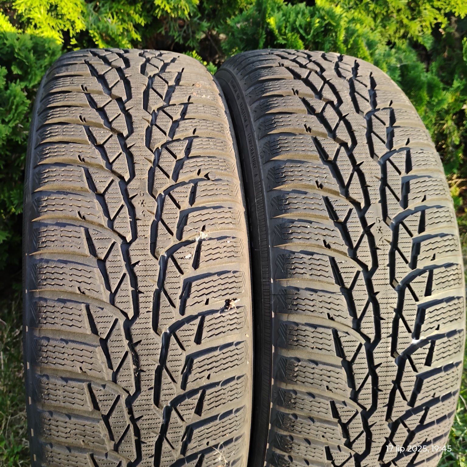 Opony zimowe  2 szt  Nokian 195/65/15