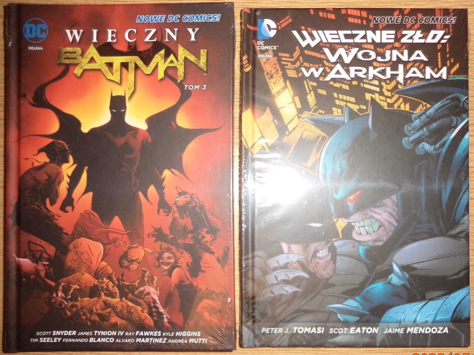 2x komiks Batman: Wieczny Batman 3 + Wieczne zło  Wojna w Arkham FOLIA