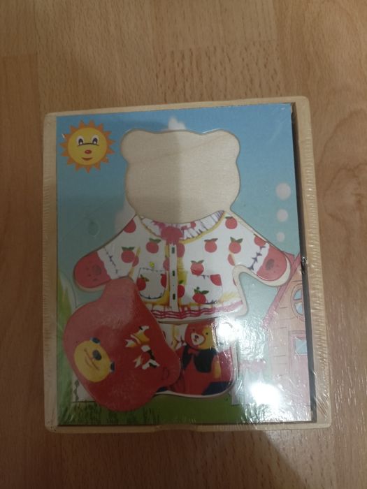 Zestaw puzzle drewniane z zadaniami nowe gry dla malucha maluszka