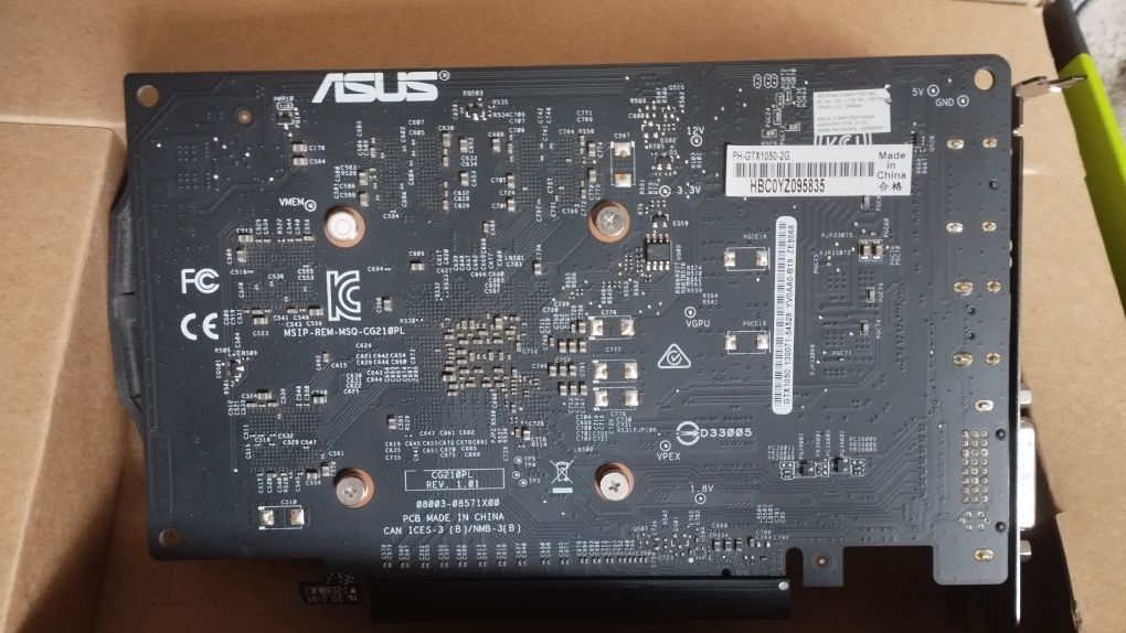 Відеокарта Asus PCI-Ex GeForce GTX 1050