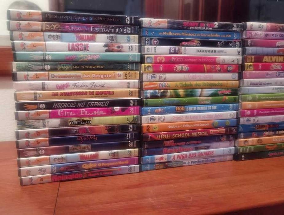 LOTE DE 89 Filmes Dvd Originais Infantis