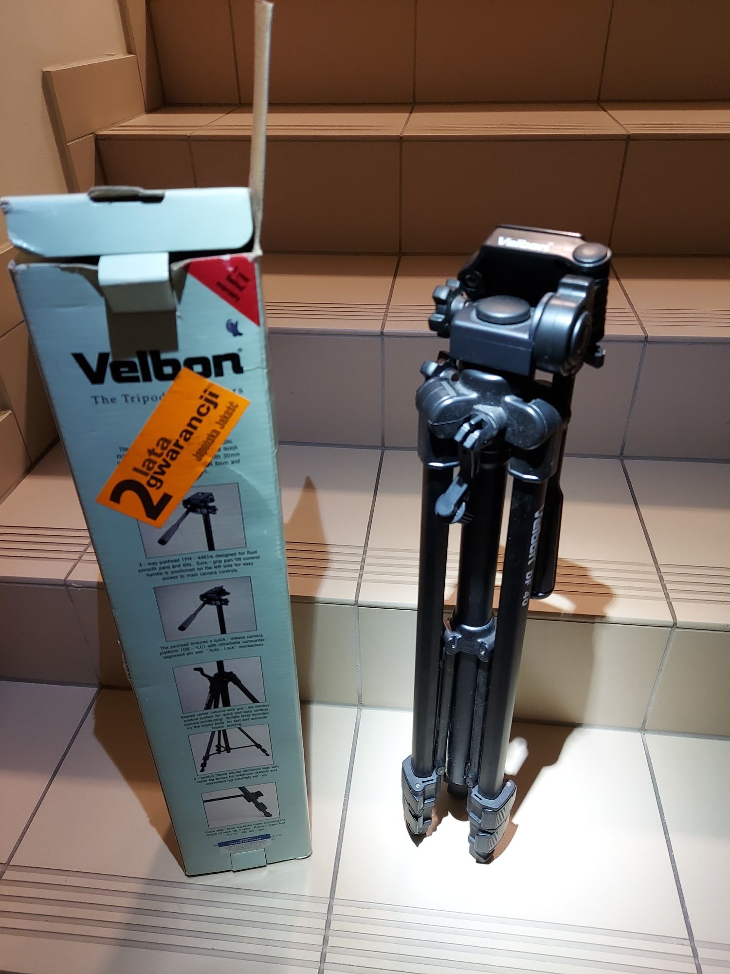 Statyw velbon df 40 df-40 3d szybkozłączka