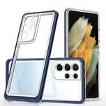 Clear 3in1 etui do Samsung Galaxy S21 Ultra 5G żelowy pokrowiec z ramk