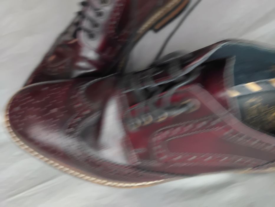 Męskie eleganckie wiśniowe buty BOSE London  43