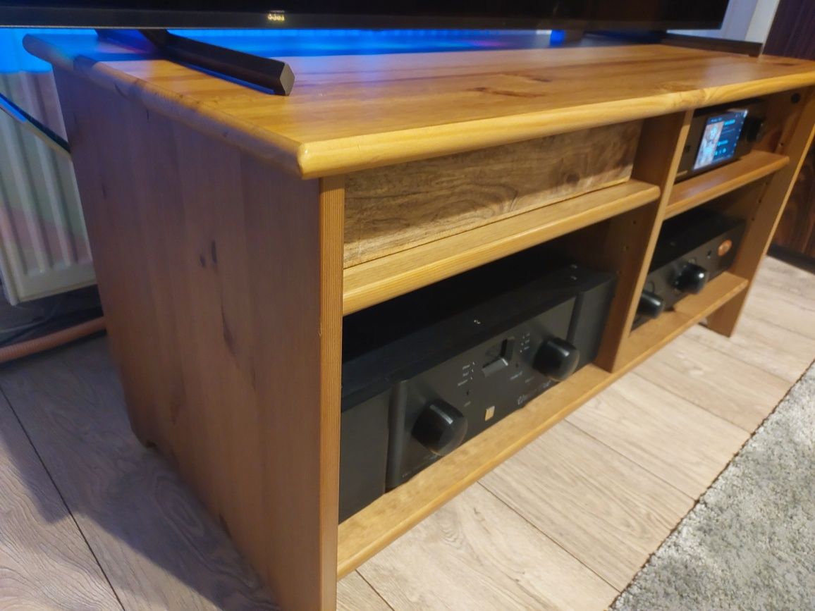 Szafka rtv leksvik ikea Lite drewno sosnowe za grosze