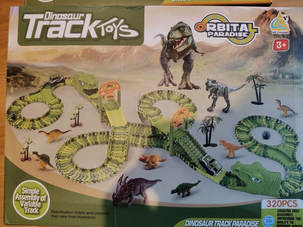 Tor dinozaurów Dino Park 2 komplety duży 320el. + mały 168 el.