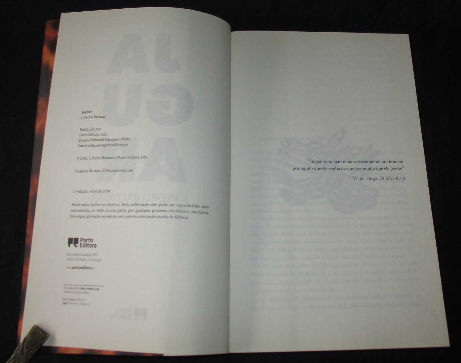 Livro Jaguar J. Pedro Baltasar