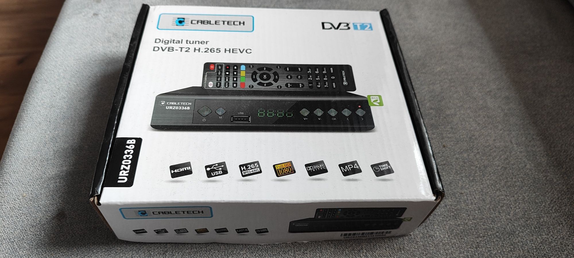 Tuner DVB-T2 STB  Cabletech H265 HEVC
