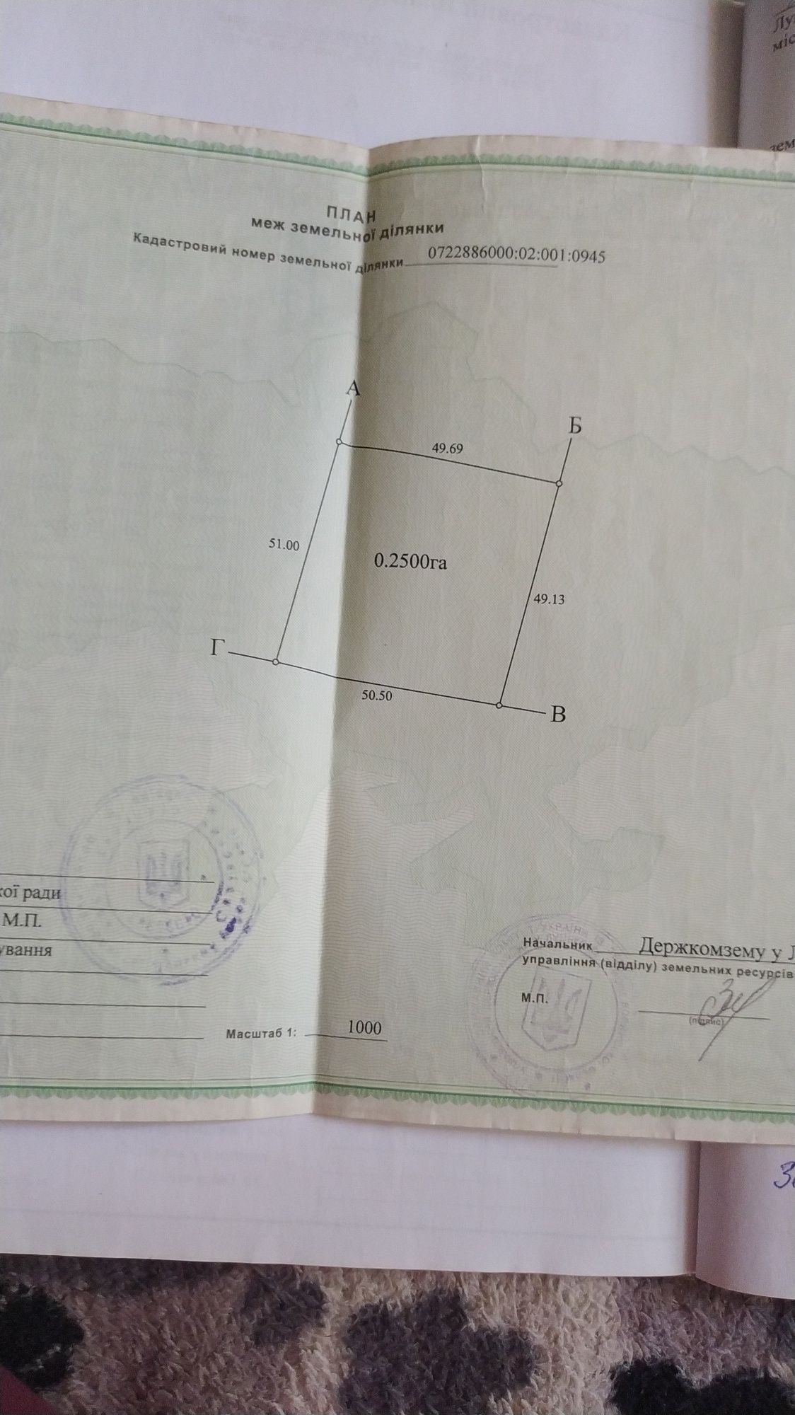Продам земельну ділянку