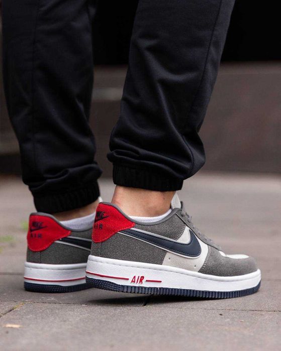 Кросівки Nike Air Force Grey Blue Red premium i96