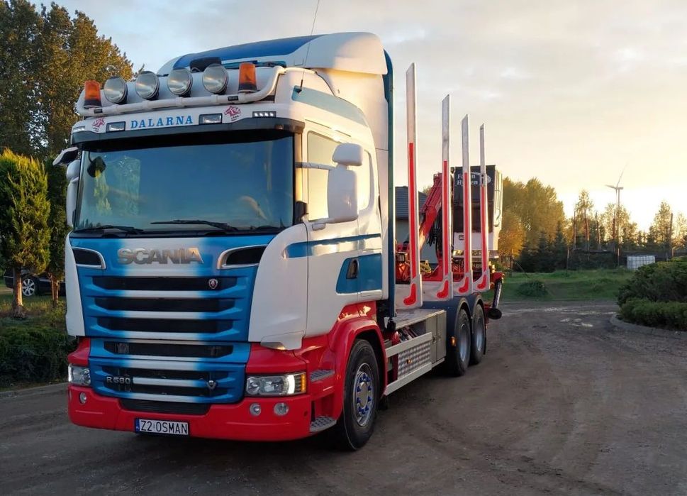 Scania R580  SCANIA R580, 6x4 do drewna, do lasu