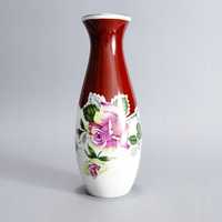 lata 60/70 wazon porcelanowy / kwiaty / róża