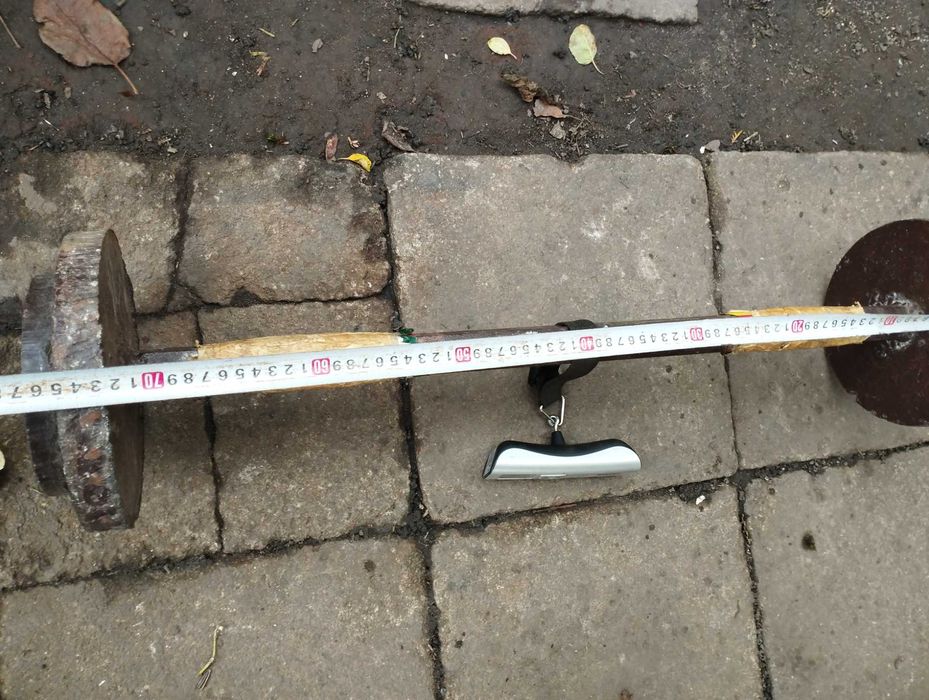 Sztanga - hantel szeroki -24 kg stalowy