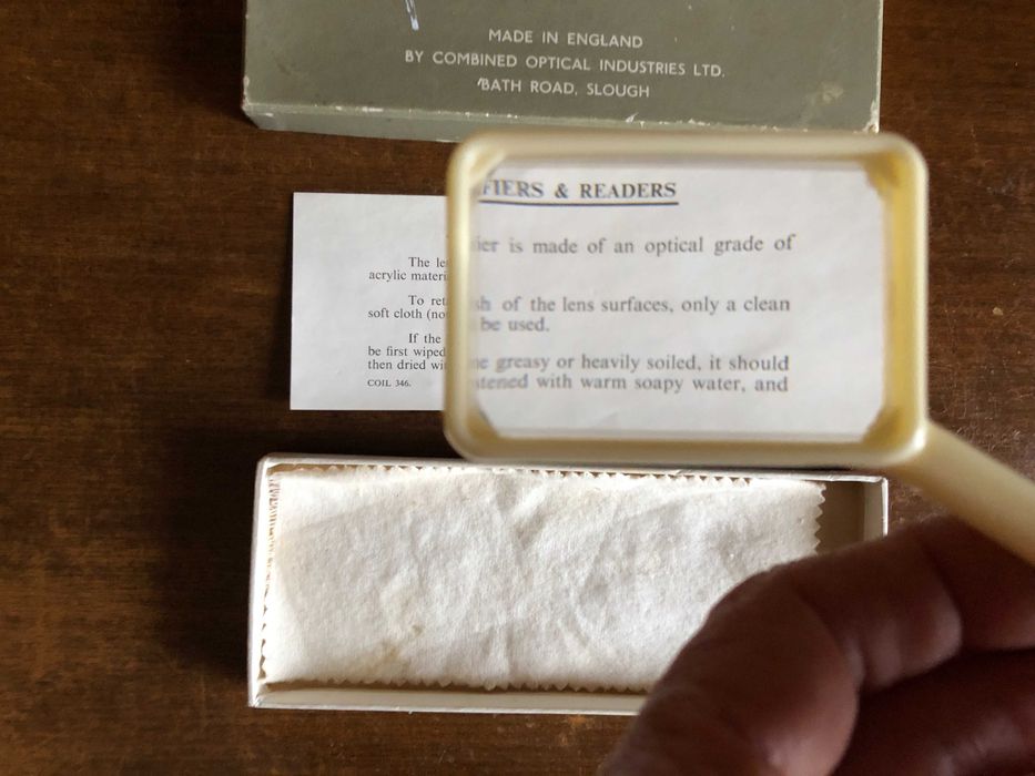 Вінтажна Англійська лупа Coil в рідній упаковці