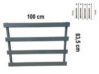 Aluminiowa Balustrada Balkon Francuski od 100 cm BF19ALU Cała Polska