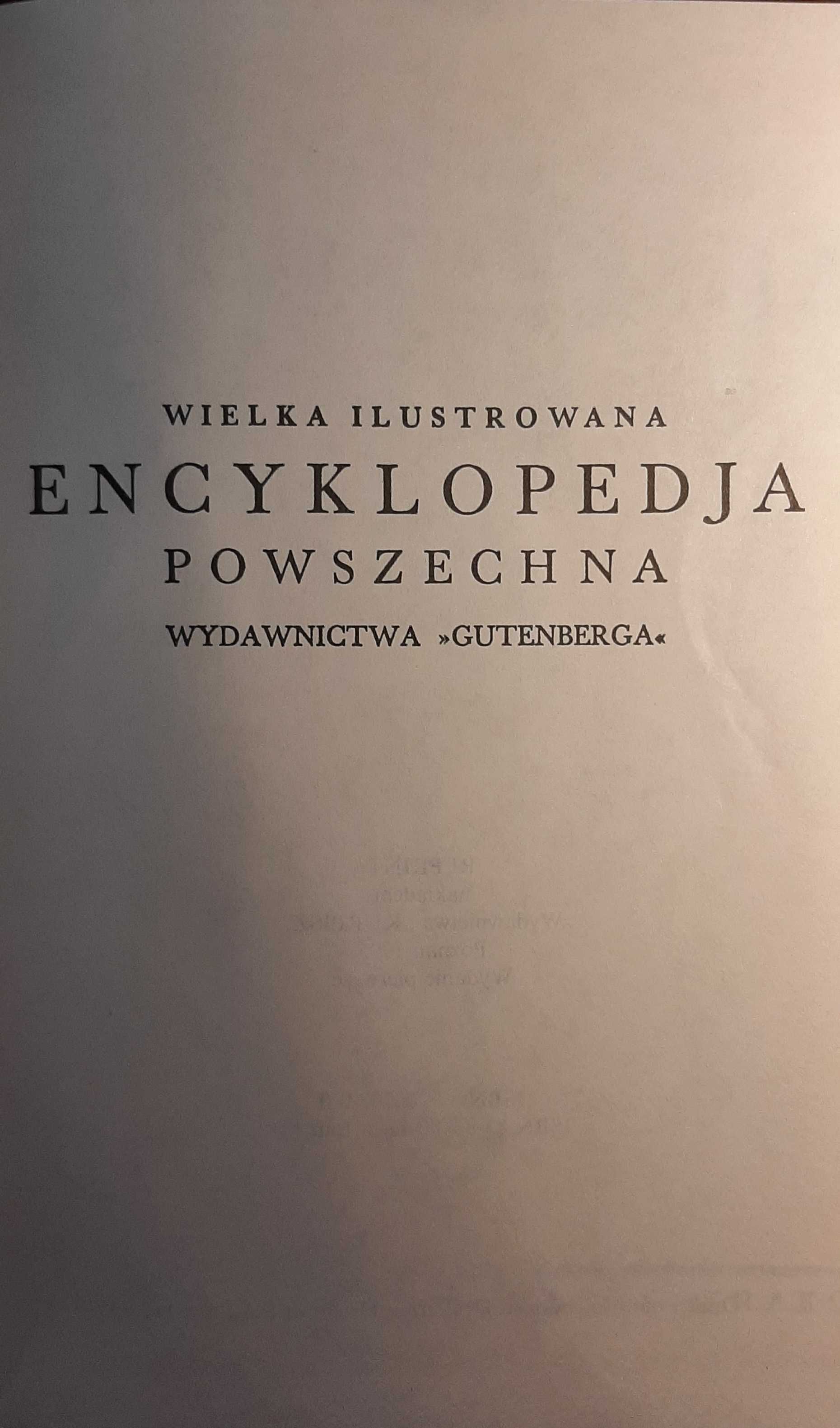 Wielka encyklopedia Gutenberga, reprint wyd. Kurpisz, komplet, unikat